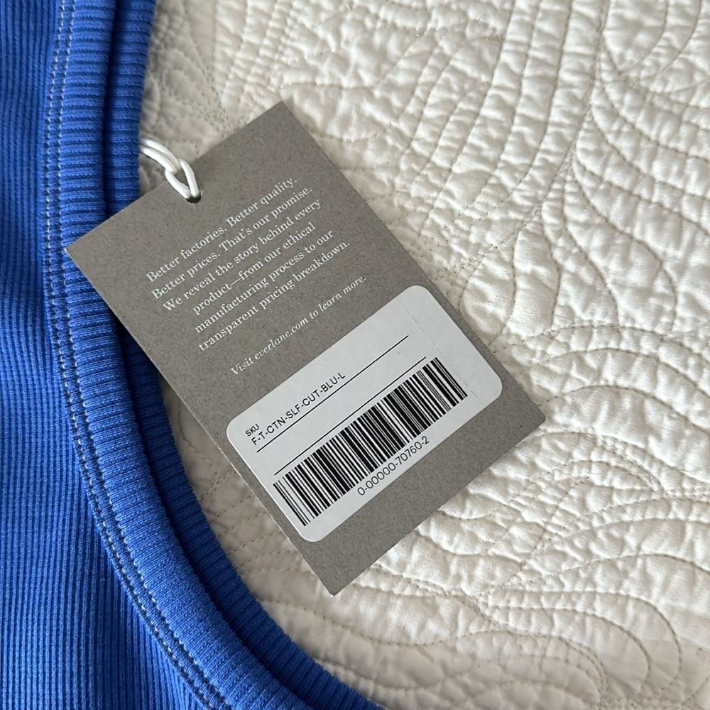 NWT Everlane Organic Cotton Racerback Tank - Picture 3 of 6